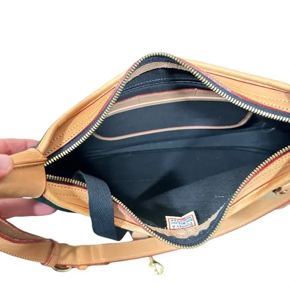 DOONEY & BOURKE Vintage Canvas Leather Trim Shoulder Purse - Picture 13 of 15